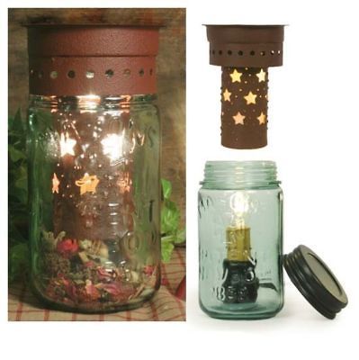 Rustic Mason 1858 Wax Tart Potpourri Warmer Barn Star