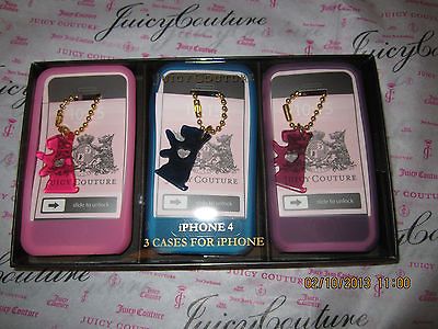 Juicy Couture iPhone 4 Gel Case Scottie Dog Charm New Pick Color(s)