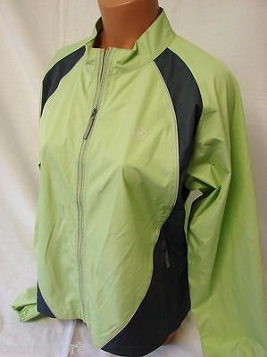 SZ M NEW WOMENS ARIAT REFLECTIVE WINDBREAKER RIDING JACKET #132 LIME