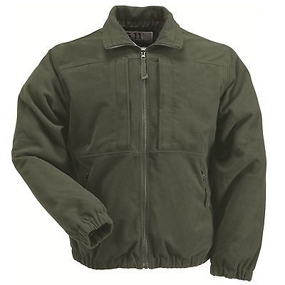 11 Tactical Covert Fleece Jacket Wind Resistant   48111   Green Moss