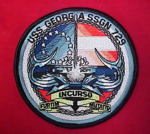   USS Georgia SSGN 729   Boat Patch / Logo / Ships Crest / Submarine