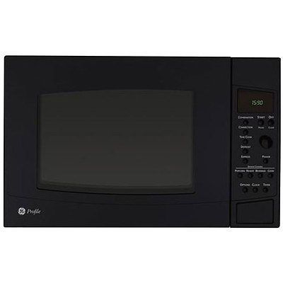 PEB1590DMBB Black 1.5 cu ft Countertop Microwave Oven   GE Profile PE