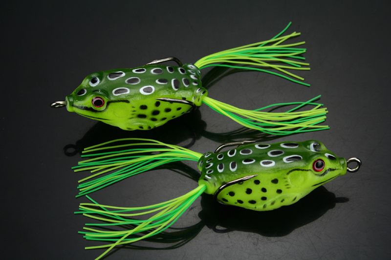 2pcs soft frog Fishing Lures topwaer hooks 12g