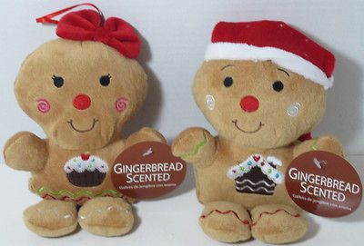 Dan Dee GINGERBREAD KIDS BOY And GIRL SET SCENTED Stuffed Plush Toy