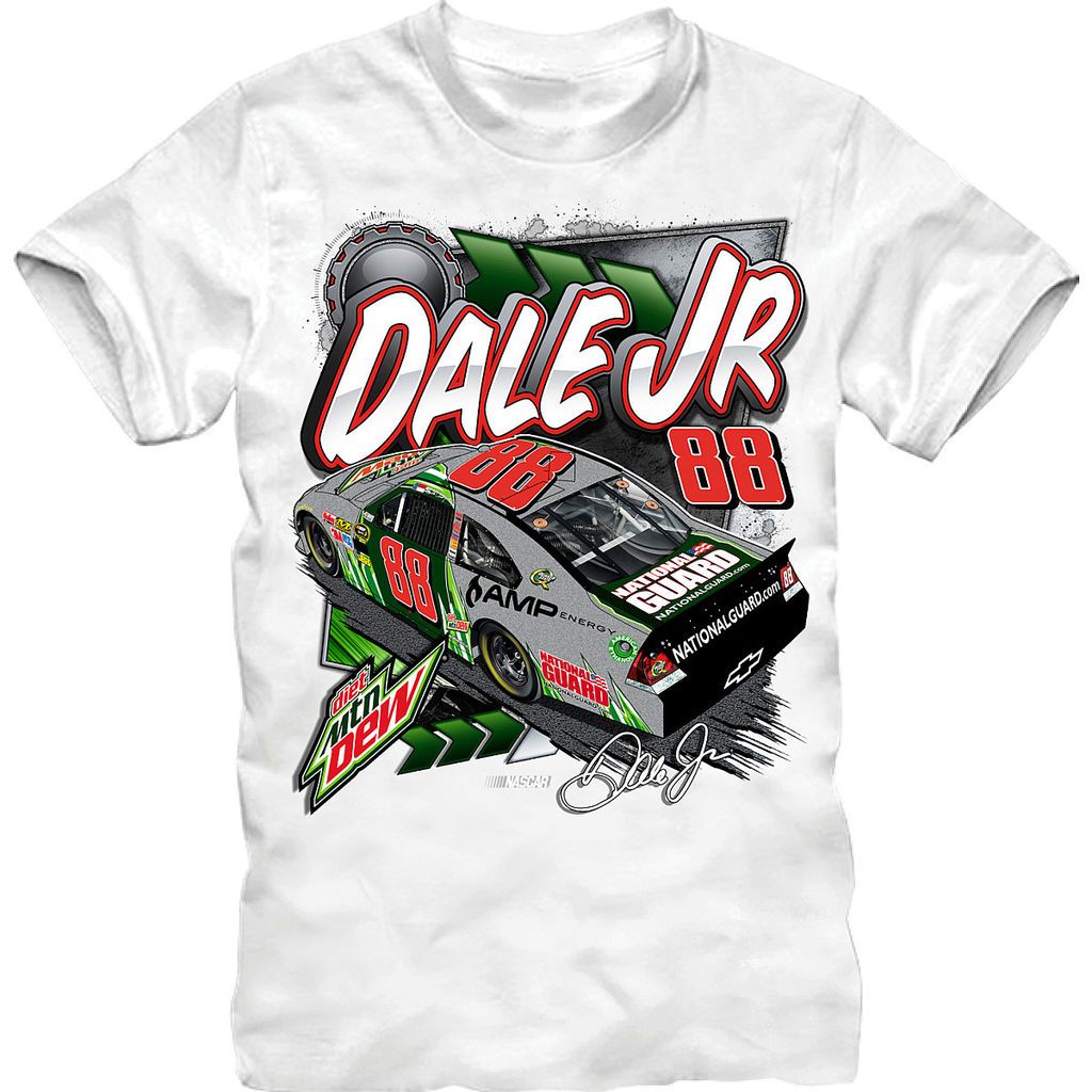 Dale Earnhardt Jr 2012 The Game #88 Diet Mt Dew Highline Tee FREE SHIP