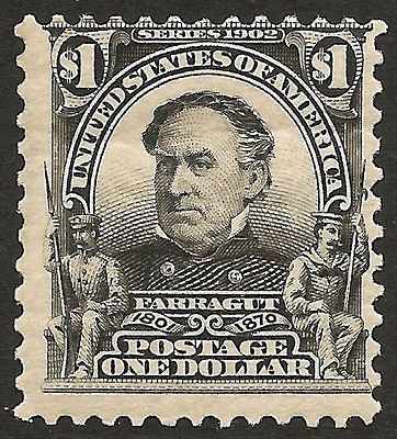 SC# 311 Mint $1.00 David G. Farragut OG NH CV$2,100 for NH