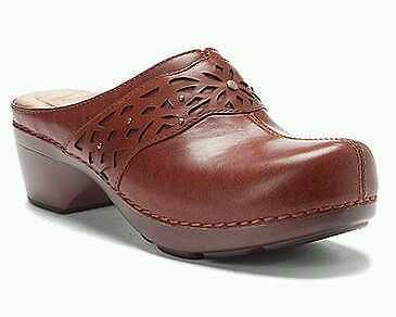 New Dansko Shyanne Saddle Brown Mule clog Low$ last pair 37 6.5 7 $