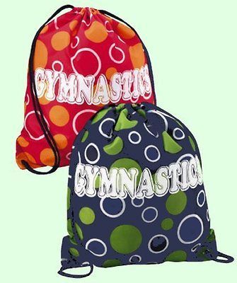 Gymnastics Drawstring Bag   17 x 13   2 COLOR CHOICES