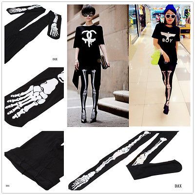 Bone Black Pants Tights Pantyhose Leggings Stockings Socks DAX