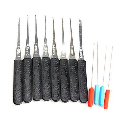 12 Pcs Locksmith Broken Keys Extractor Broken Key Remove Removal Tool