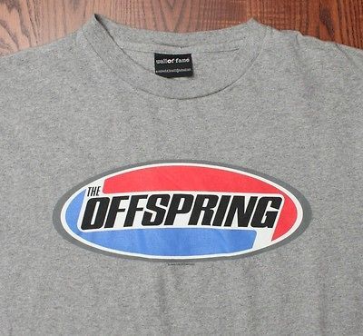 The Offspring Classic Logo Rock N Roll Music T Shirt Grey XL