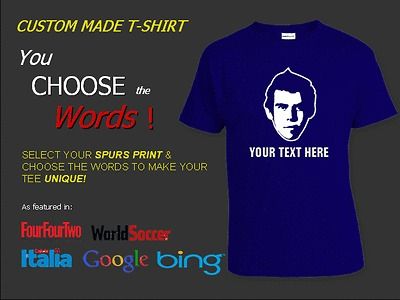 Hotspur t shirts Mens Navy White Bale Defoe Spurs Football Shirt NEW