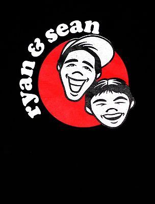 RYAN AND SEAN TEE SHIRT   YOUTUBE STARS RARE ITEM L UNISEX BLACK TEE