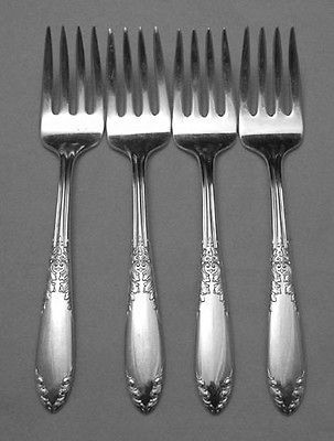 Silver Co Silverplate Flatware King Edward Dessert Fork 4 Excellent