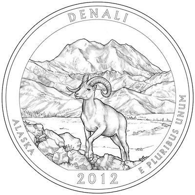 PRESALE   2012 ATB ALASKA DENALI NATIONAL PARK QUARTER P&D BU GEM SET