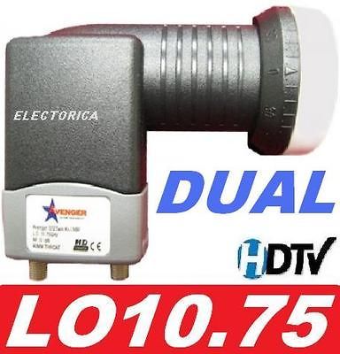 DUAL STANDARD LINEAR SATELLITE LNB FTA DISH LNBF 10750 FREE TO AIR HD