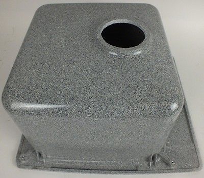 Swanstone DIT S 042 17 1/4 Inch by 20 Inch Laundry Sink, Gray Granite