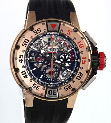 Richard Mille Rose Gold RM 032 Automatic Chronograph Dive Watch