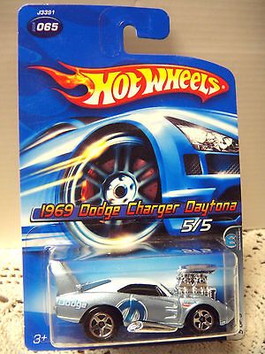 HOT WHEELS 2006 MOPAR MADNESS 1969 Dodge Charger Daytona #65 NOC