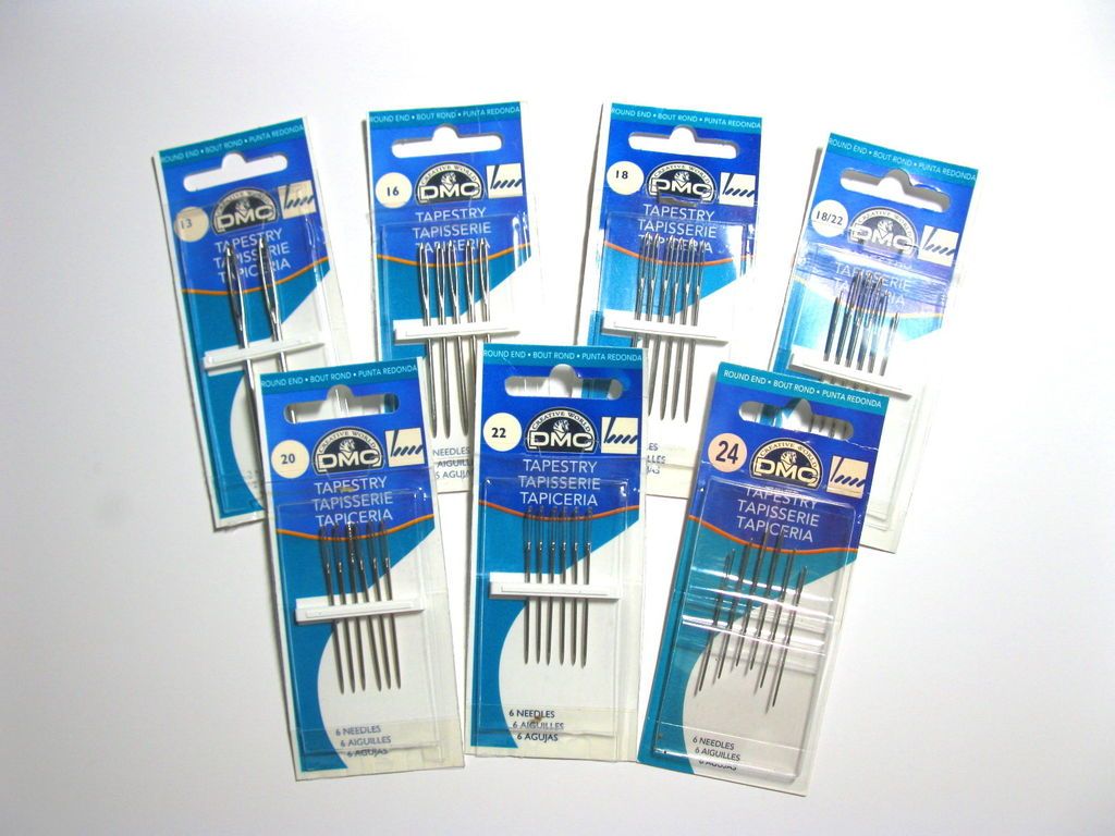 DMC Tapestry Needles 13,16,18,18 22,20,22,24 New Craft Supplies Sewing