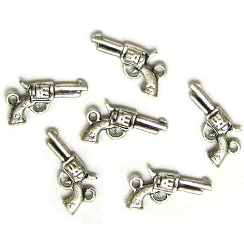 silver gun charms in Jewelry & Watches