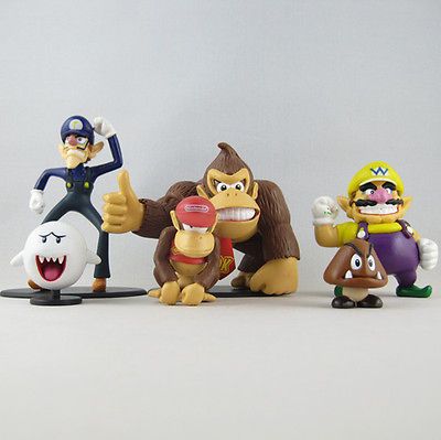 BROS,ACTION FIGURE No Box YOSHI, KOOPA, DIDDY KONG   WII & 3DS(set4