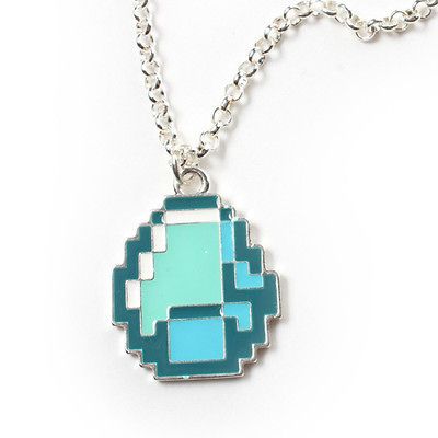 Minecraft Diamond Pendant Necklace