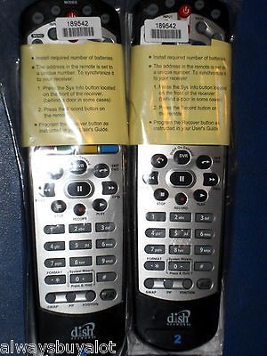 New Lot Of 2 Dish Network 21.1 IR/UHF PRO Blue Key TV2 622 722