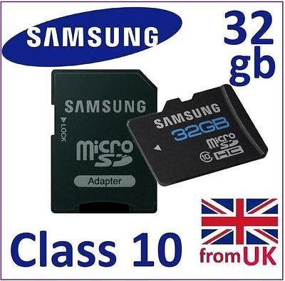 32GB CLASS 10 Micro SD SDHC MEMORY CARD for Galaxy Note 2 II N7100 LTE