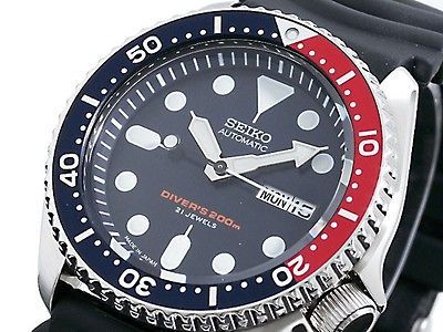 Seiko Mens Scuba Diver JAPAN 7S26 Auto Sport Watch SKX009 SKX009J1