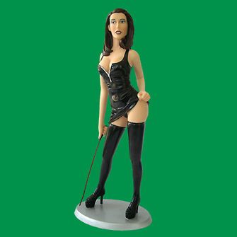 Sexy Lady Dominique Statue handpainted Pin Up figure Erotissimo RARE