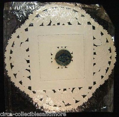 Vintage Deeko Paper Doilies England 10 1/2 Square Rose Scraps Die Cut