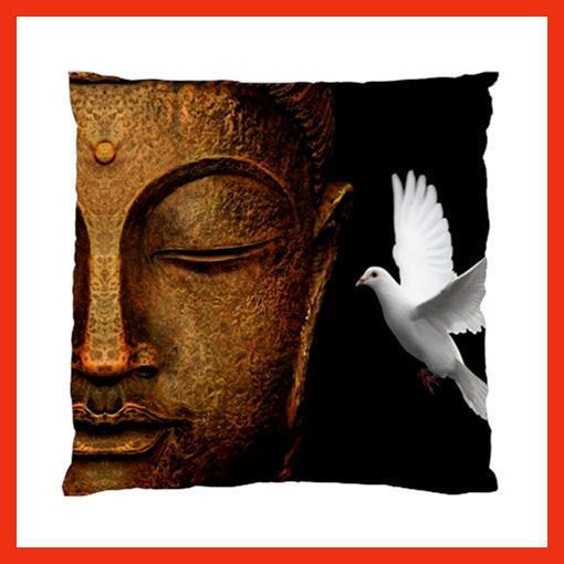 LOUNGE DESIGNER CUSHION CASE COVER~LAZYBOY CHAIR~BUDDHA WHITE DOVE