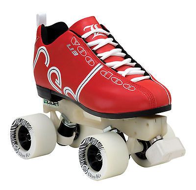 Red Hot Laser Labeda U3 Voodoo Rollerbones Zebra 62mm Derby Skates