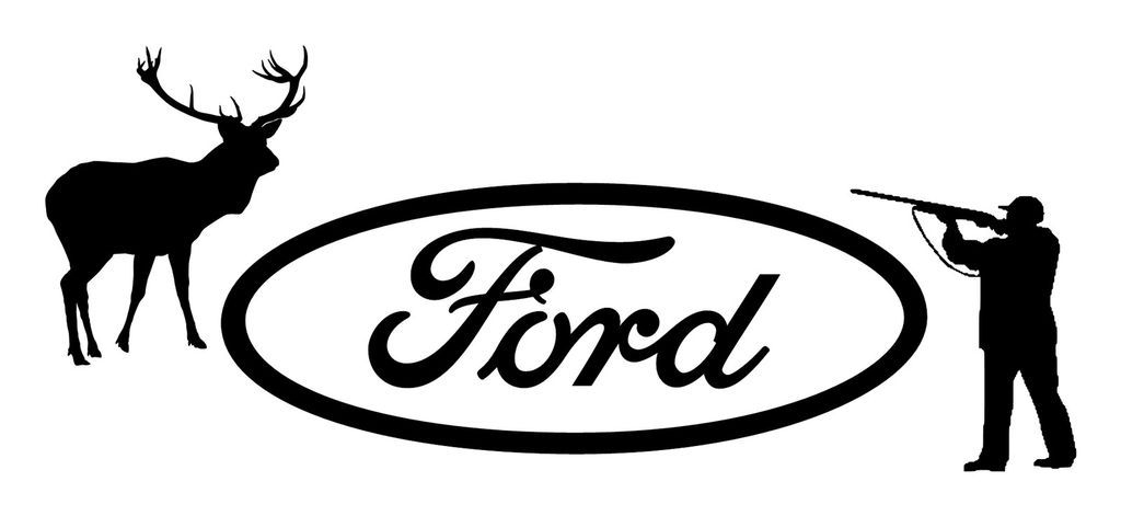 FORD MUSTANG F250 DIESEL ELK POWERSTROKE 2ND AMENDMENT DECAL STICKER