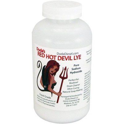 lb PounFood Grade Red Hot Devil Lye Sodium Hydroxide Beads