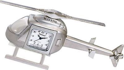 Miniature Sanis Clocks Silver Helicopter Clock 816SIL