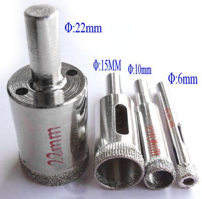 4X Diamond coated GLASS MARBLE HOLE SAW CORE DRILL BIT