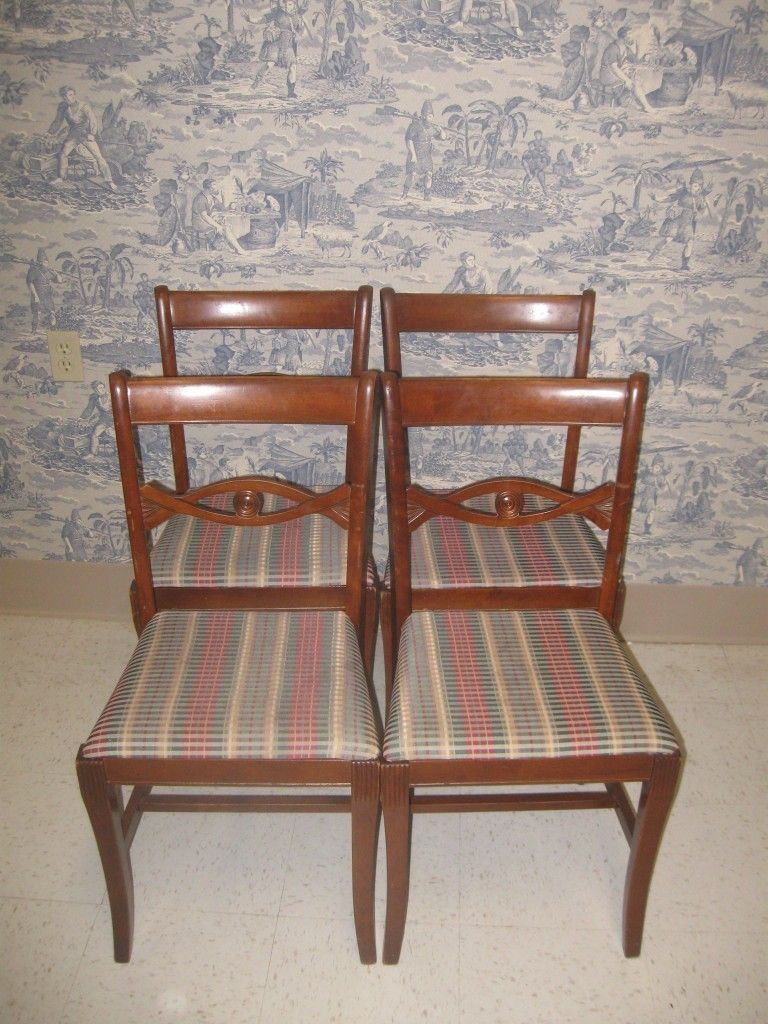 Tell City Chair Company 4 Duncan Phyfe 5164 Chairs with Walnut #30