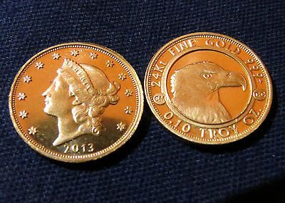 2013 Daniel Carr 1/10th ounce 999 Gold Coin Liberty Eagle 