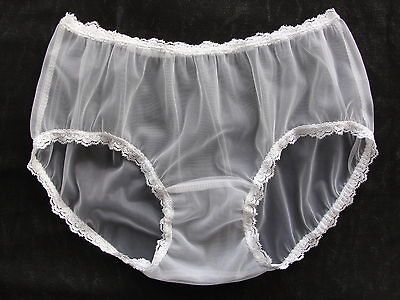 Womens Bikini SHEER Tricot Panties SIZES 5 13