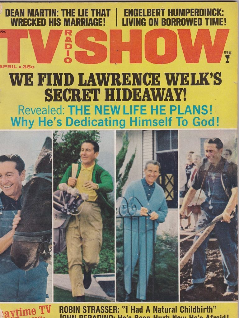 APRIL 1970 TV RADIO SHOW vintage movie magazine LAWRENCE WELK