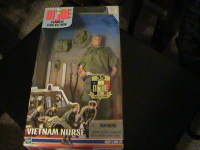 GI JOE VIETNAM NURSE,CLASSIC COLLECTION, BROWN/BLONDE HAIR, 1999, NEW