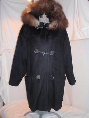 Jonathan Michael Ladies Winter Coat w/ Fur Trimmed Hood sz Large