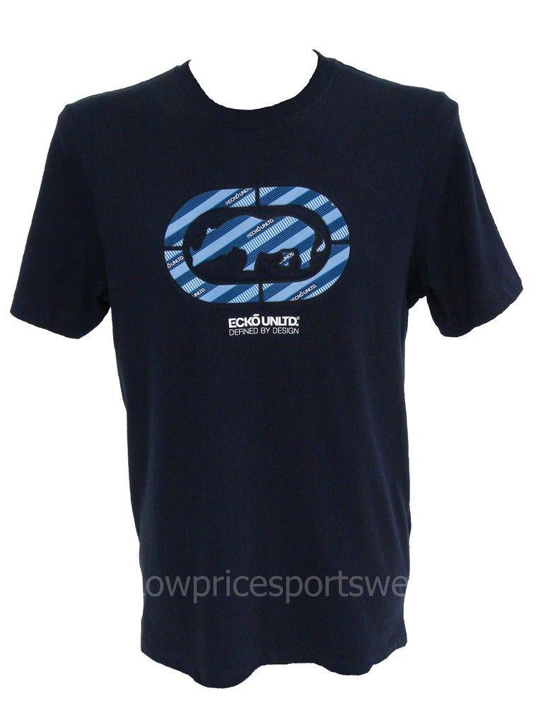 ECKO MENS TECH WELD T SHIRT NAVY ALL SIZES BNWT