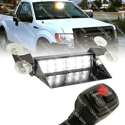 High Intensity LED Windshield/D eck/Dash Emergency Strobe Light  White