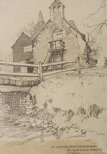 HUBERT WILLIAMS HORTON CANTERBURY KENT PENCIL 1923