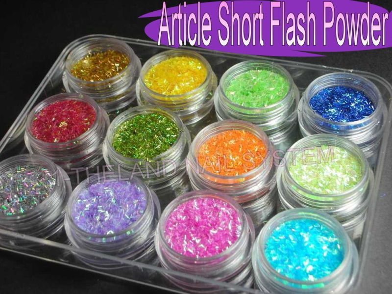 12Colour Nail Art Acrylic Short Flash Powder Builder