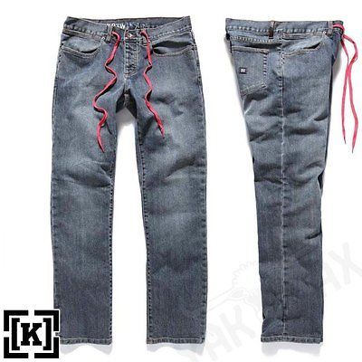 Krew Denim   Mens Slim Fit Erik Ellington Signature Jeans in Blue Fade