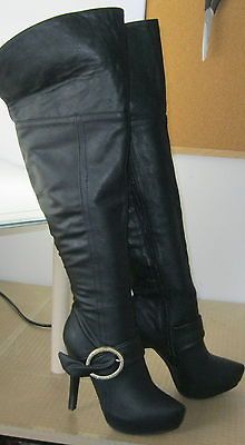 CLEOPATRA Womens black 5heel sexy thigh high Boots usa woman size